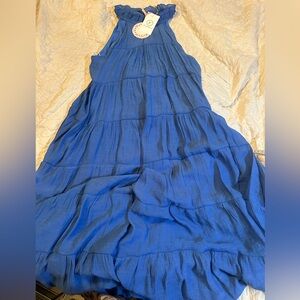 Blue tiered beach summer Umgee dress
